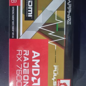 Used Sapphire PULSE Radeon RX 7600 8GB GDDR6 | Excellent Condition | 1080p Gaming | Original Box - Image 1